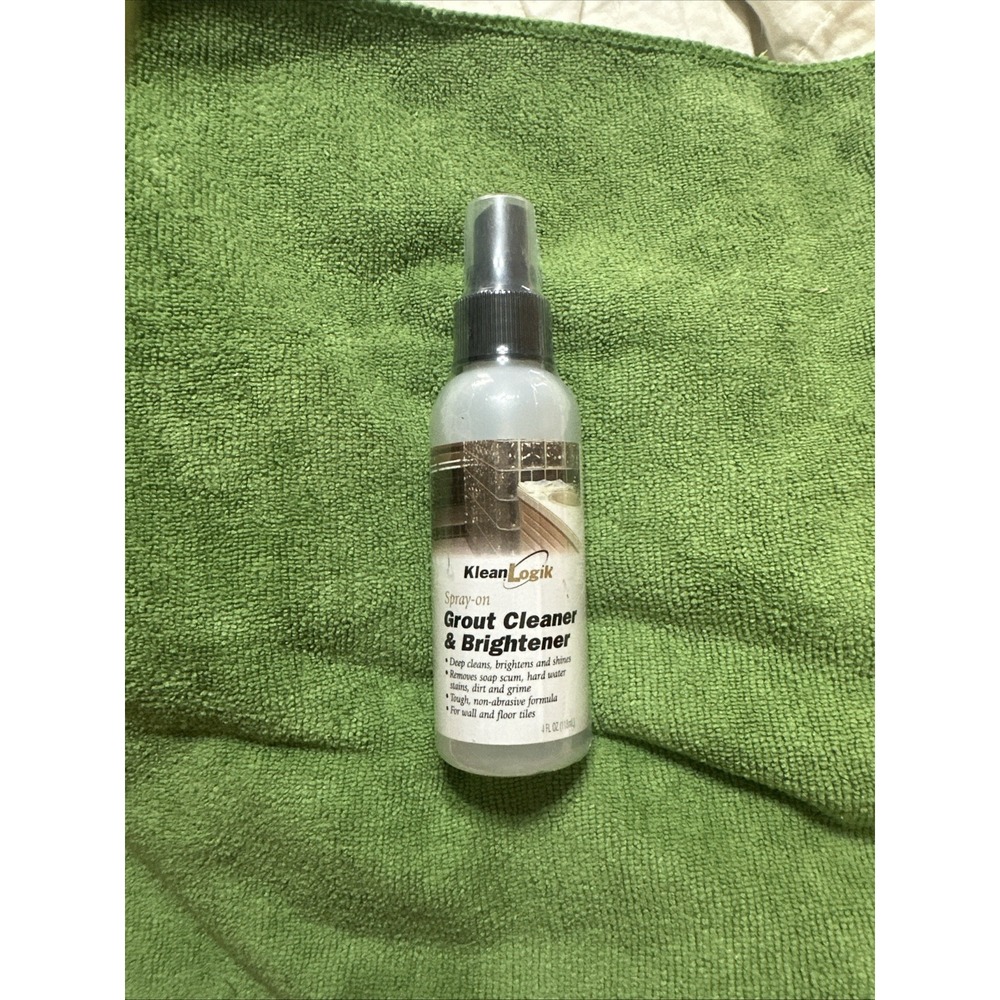 - Klean Logik - Spray-On Grout Cleaner & Brightener - 4 fl oz - NEW & Sealed